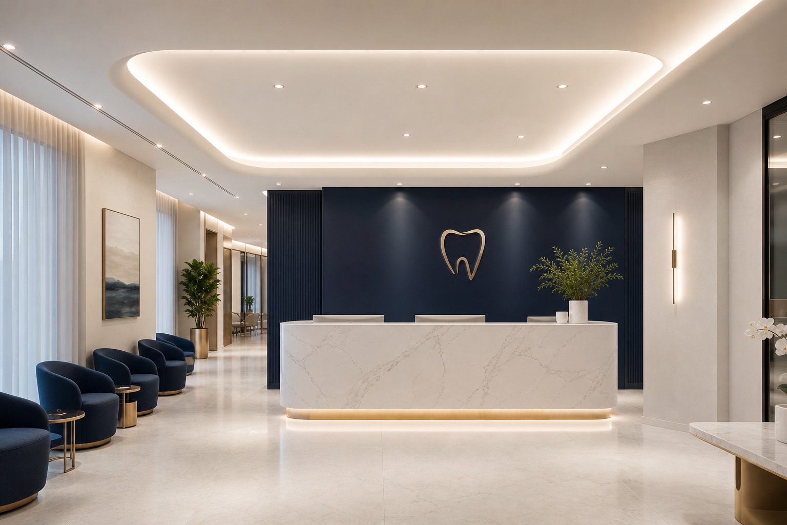 Dental clinic reception design